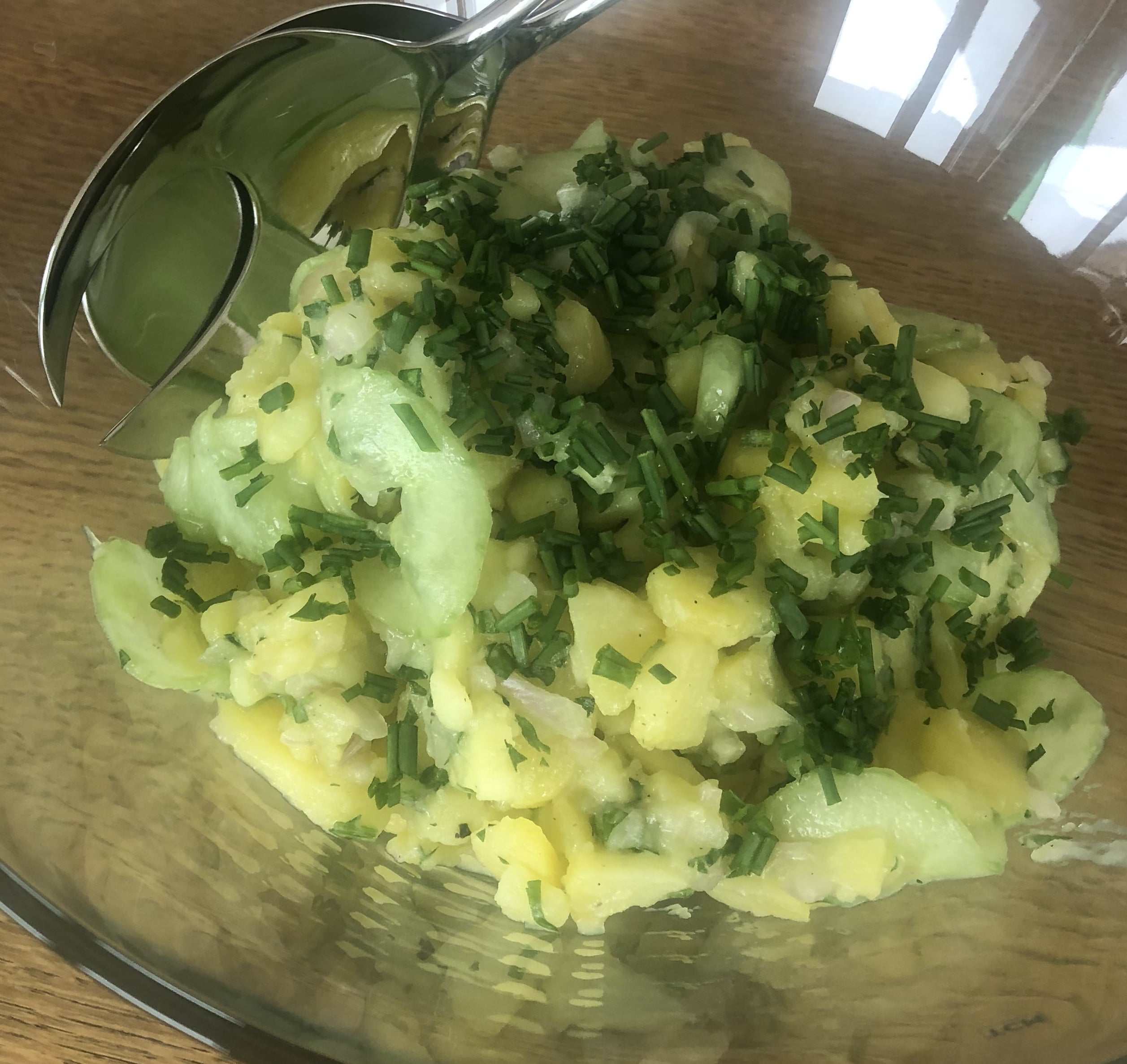Kartoffel-Gurkensalat mit Kürbiskernöl - Willkommen auf FressFreunde.de