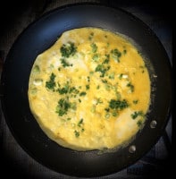 Omelette aus Resten der Eihülle