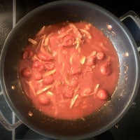 Tomaten-Ansatz für Pasta Primavera