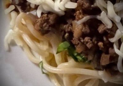 Spaghetti Bolognese Detailaufnahme