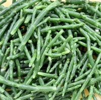 Frischer Queller für die Linguine mit Räucherlachs und Queller