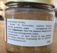 Zutaten der Shiro Miso von Mimi